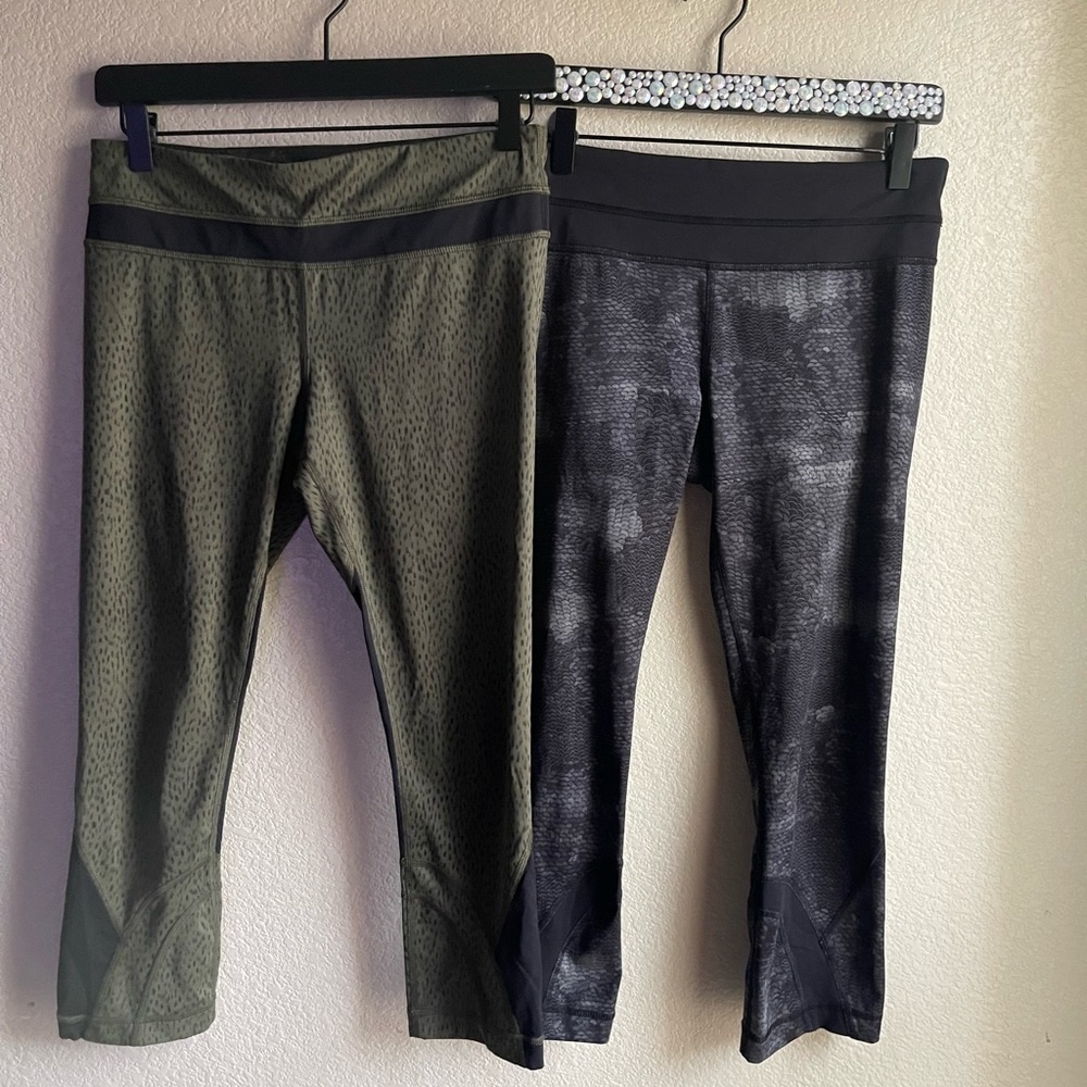 lululemon capri bundle 2 pairs